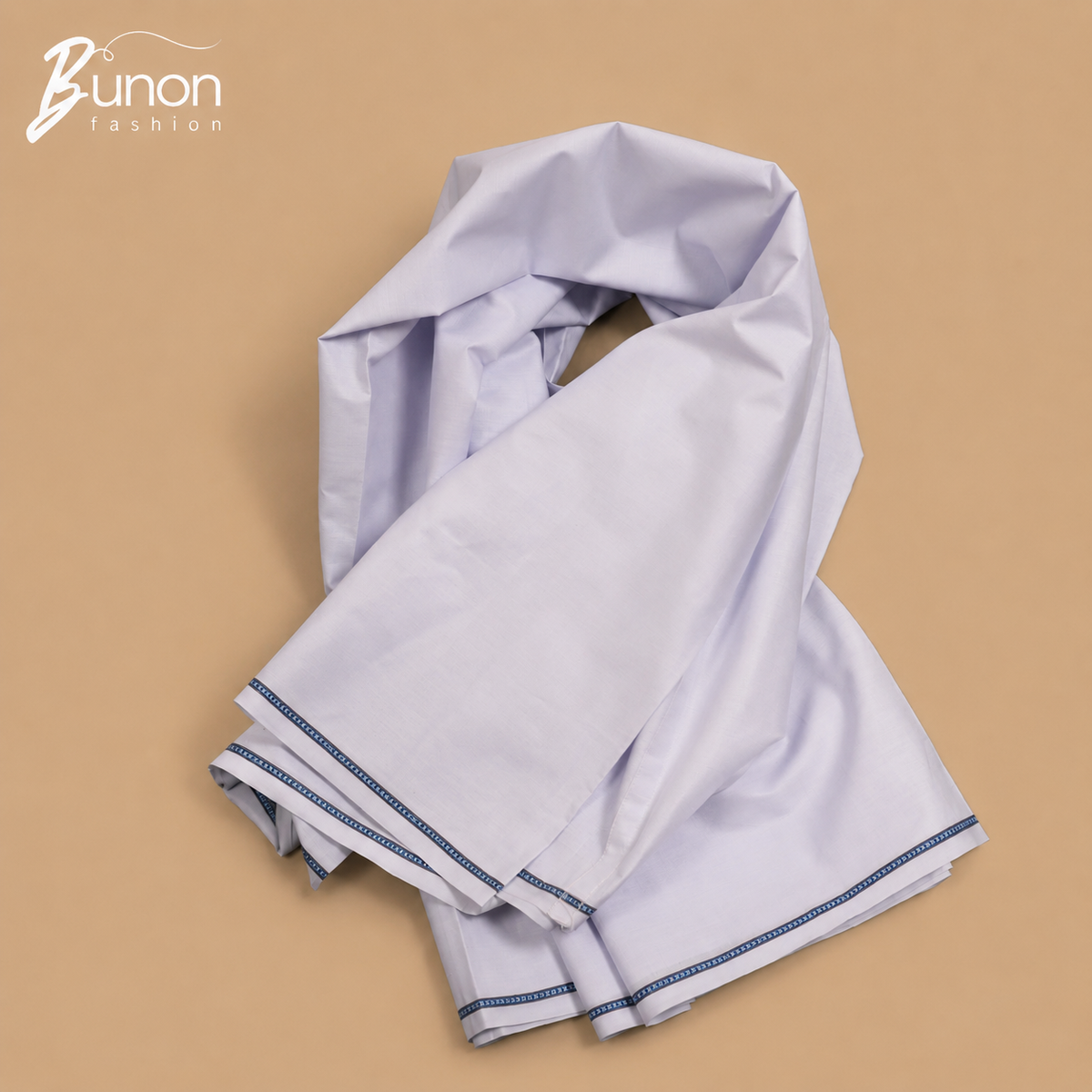Bunon প্রেস্টিজ কটন লুঙ্গি – White