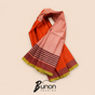 Bunon রিগ্যাল কটন লুঙ্গি – Orange Two Part