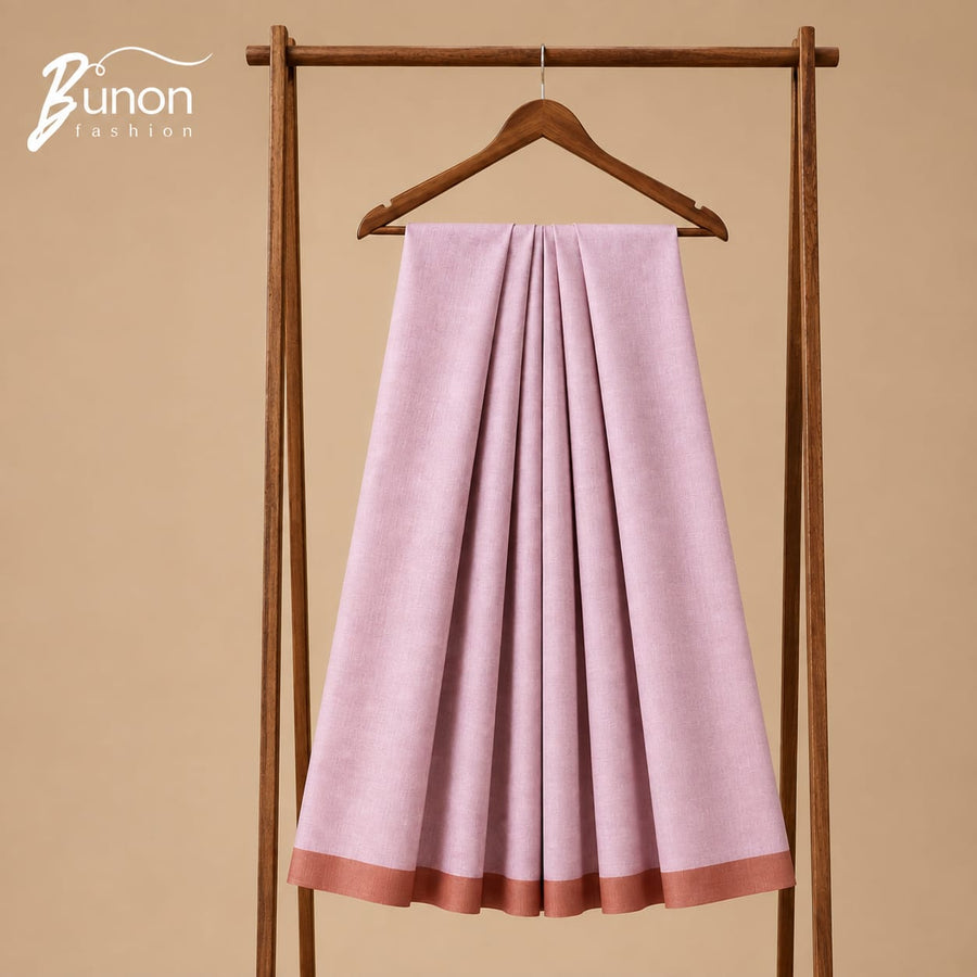 Bunon সিগনেচার প্রিমিয়াম কটন লুঙ্গি – Dusty Pink