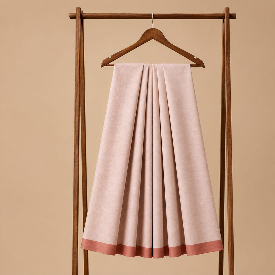 Bunon সিগনেচার প্রিমিয়াম কটন লুঙ্গি – Peach