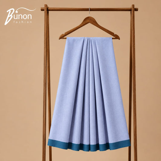 Bunon সিগনেচার প্রিমিয়াম কটন লুঙ্গি – Power Blue