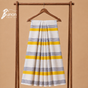 Bunon চেক কটন লুঙ্গি – White Yellow